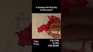 Is Sunday the first day of the week? #coloring #map #geography #europe #germany #france #mapping