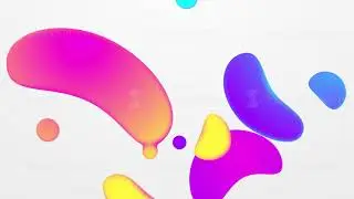 Colorful shapes. Abstract background animation.
