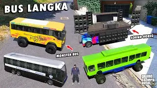 MANTAP !! Aku Koleksi SEMUA BUS LANGKA di GTA 5 !! Ada Bus SOUND HOREG!!!!