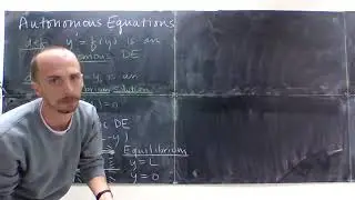 Autonomous Differential Equations