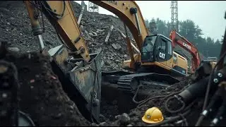 Excavator Accidents Compilation  | Heavy Equipment Gone Wrong
