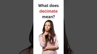 Decimate Meaning & Example | Advanced English vocabulary #shorts #newspapervocabulary