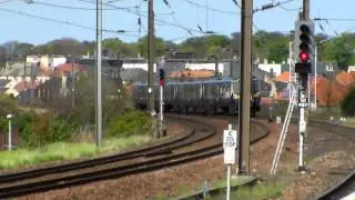 Trains at Dunbar (2nd May 2014)