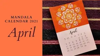 MANDALA CALANDER 2021 || DOT MANDALA ART || APRIL || ART BY - ANKITA DATTA | ART ASYLUM