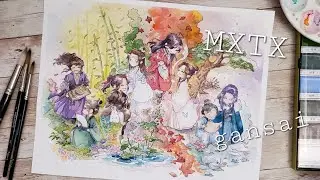 Danmei Cuties Gansai Painting
