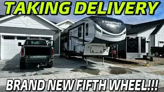Taking Delivery Of A 2024 Forest River Flagstaff Classic Fifth Wheel: Huge Solar And Shocker Air!