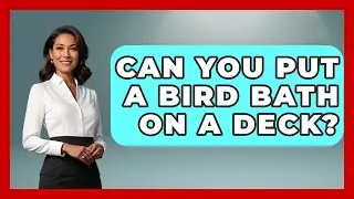 Can You Put A Bird Bath On A Deck? - Bird Watching Diaries