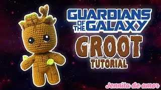 GROOT de los Guardianes de la Galaxia- Amigurumi Tutorial Patrón Español-Ingles en Video
