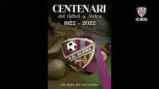 Acte de la presentació del logo, escut, pegatines i calendari del Centenari i web de la UD Alzira