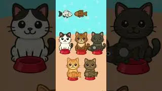 TitleSame Colors Fun! Cats & Fish Color Matching Game🐱🐟#asmr #usashorts #shortfeed #shorts #short
