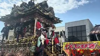 2025年12月3日秩父夜祭り 中近傘鉾と本町屋台