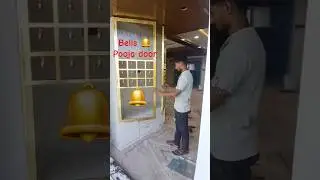 Bells Latest Pooja room glass door, Mandir Glass door with ganti #bells #poojaroom #new #mandirdoor