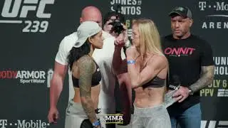 UFC 239: Amanda Nunes vs. Holly Holm Weigh-In Staredown - MMA Fighting