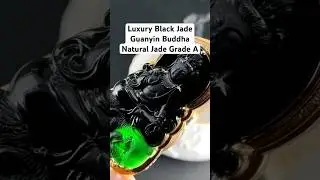 Luxury Black Jade Guanyin Buddha #jewelry #jewellery #earrings #pendant #ruby #diamond #sapphire