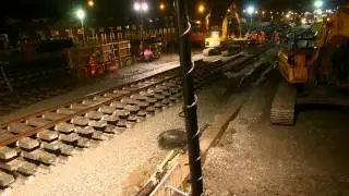 Time lapse: Crossrail Christmas DLR works completed in east London, January 2012