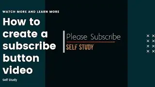 How to make subscribe intro animation by android (self study)
