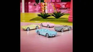 2023 Hot Wheels 4 car set Barbie the Movie 1956 Corvette Collector Set