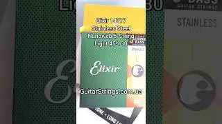Elixir 14777 Stainless Steel Nanoweb 5-String Light 45-130 #guitarstrings #струны #elixirstrings