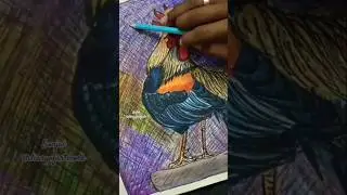 Rooster 🐓Color 💯Pencil work  #trending #art #colorpencil #ytshorts #drawing #rooster #sketch