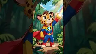 SuperRaw🐆​🐆#viral #shorts #forchildren #meme #animals #cheetah #funny #family #superhero #hero #fun