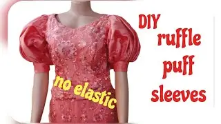 How To Make A Ruffle Balloon Sleeves From A Full Circle Flare