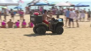 RAW VIDEO: Search after woman vanishes in surf at Va. Beach