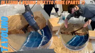 TUTORIAL - COME REALIZZARE UN TAVOLINO LEGNO E RESINA CON EFFETTO MARE (parte 1) - LN lab