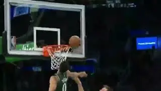 Jayson tatum block, delete and stop luka doncic.