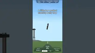 Perfect Starship belly flop in Spaceflight Simulator
