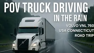 Relaxing POV Truck Driving | Volvo VNL 760 | Connecticut Road Trip for Calm & Relaxation