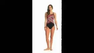 Miraclesuit Night Lights Colorblock High Neck One Piece Swimsuit | SwimOutlet.com