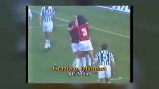 AC Milan V Juventus March 1989, Graziano Mannari goal