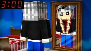 GECE 3'te SAKIN AYNAYA BAKMA! - Minecraft