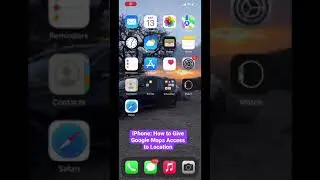 #shorts  How to Give Google Maps Access to your iPhone&rsquo;s location