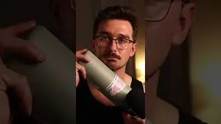 beard tapping with waterbottle