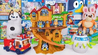 Bluey Toy Collection Unboxing Review 🌳 Bluey Family Adventure Tree House & Bluey Pop Up Game