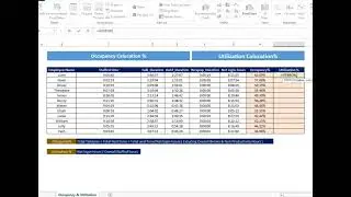 || Learn the key formulas to calculate Occupancy and Utilization || #excel Contact centre - ಕನ್ನಡ