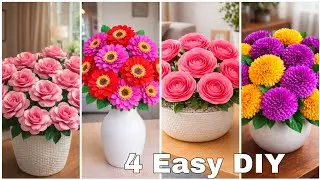 How To Make Beautiful Paper Flower | Diy Paper Flower Craft | Paper Flower making Step By Step