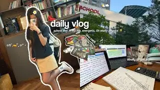 Daily vlog🏫📚school day in my life, energetic, 5h study physics,&hellip;