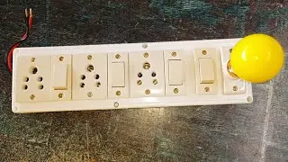 How to make 8 way gangBox🤔 1 lamp &3sockets&3switches #electric #electronic #electrical #election