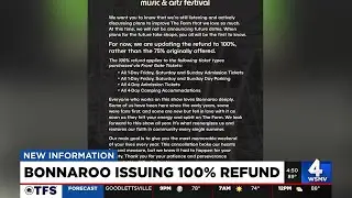 Bonnaroo increases refund to 100% after festival&rsquo;s cancellation