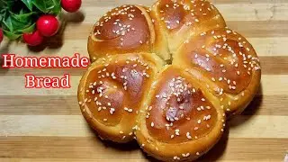 Homemade Bread Recipe ll No Egg No Oven Bun Recipe