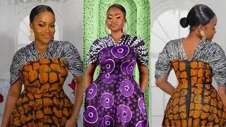 Very Easy: HOW TO MAKE THIS RUCHED YOKE AND SLEEVE BUSTIER BLOUSE/DRESS WITH V-NECKLINE