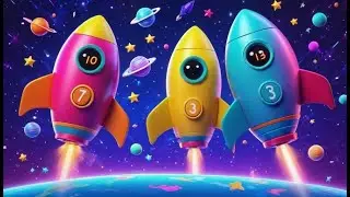 Three Toy Rockets Count the Planets | Fun Space Counting Song for Kids | Nursery Rhymes and  Songs