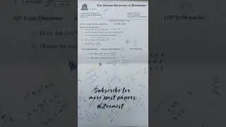 ADP - IUB 1st semester General mathematics past paper                  #adp #iub #pastpapers