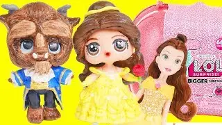 LOL Surprise Belle Beauty and the Beast DIY Makeover in Bigger Surprise | Toy Egg Videos