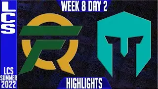 FLY vs IMT Highlights | LCS Summer 2022 W8D2 | FlyQuest vs Immortals