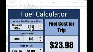 Excel Spinner Control