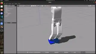AR600 Humanoid Robot forward walk experiments with LIPM in Gazebo