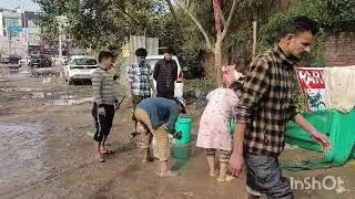Cleaning day in Potala Tibetan refugees market ambala City// holiday// take rest half day